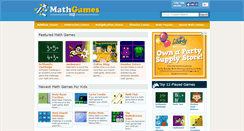 Desktop Screenshot of mathgameshq.com